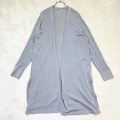 nn206 INED 長版長袖開襟衫 XL 尺碼加大 時尚 外搭