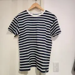 CALEE キャリー ボーダー ポケットTシャツ