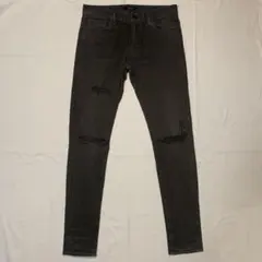 UNDERCOVER アンダーカバー ウエストZIPヒザヤブレストレッチパンツ 