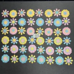 142クラフトパンチフラワーお花ピンク100枚ハンドメイド 
