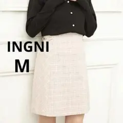 INGNI ビット付チェック柄台形スカート Mサイズ