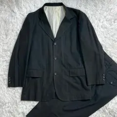 コムデギャルソンオム 田中オム セットアップ スーツ 黒の衝撃 ブラック 90s