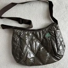 00s adidas キルティングショルダーバッグ オリーブグリーン