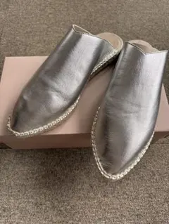 専用　　AQUAZZURA スエード フラットシューズ38とバレエシューズ2足 専用 AQUAZZURA スエード フラットシューズ38とバレエシューズ2足