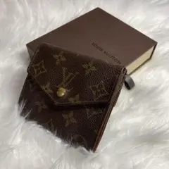 Louis Vuitton 二つ折り財布 モノグラム ブラウン 箱あり