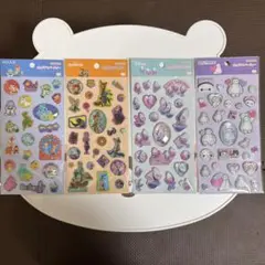 ポップデコパーティー ラメきらクリスタルシール　4種類セット