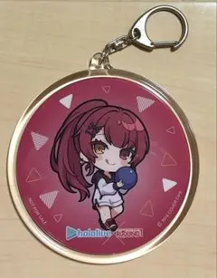 ホロライブ　宝鐘マリン　ラウンドワン　トレーディングアクリルキーホルダー