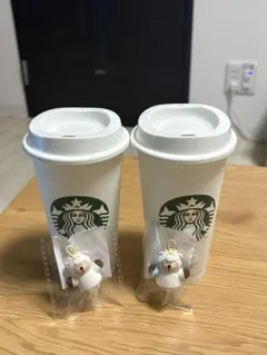 Starbucks リユーザブルカップ　キャップベアリスタうま　2セット