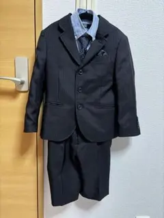 BB フォーマルスーツ 男の子 100cm 黒 ストライプ