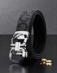 レザー×ナイロン コブラバックルベルト シルバー 25mm - メルカリ