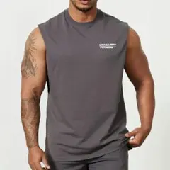 Vanquish Fitness タンクトップ グレー