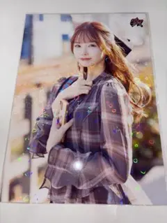 松本いちか　非売品　メーカー正規品　レアキラ　ラミネートA4サイズ特大生写真私服のサムネイル