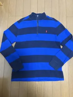 Polo Ralph Lauren 長袖カットソー S/P 青黒ストライプ