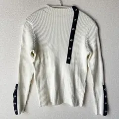 nolley's light ニット　ボタン　オフホワイト