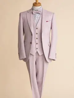 薄ピンクベスト・蝶ネクタイ