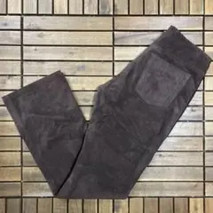 未使用 希少 00s OLD GAP スウェード レザー フレア パンツ