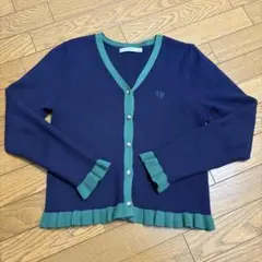 VICKY カーディガン　フリル　ネイビーのサムネイル