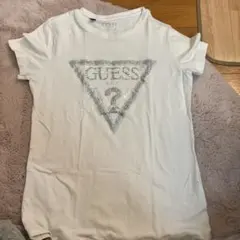 GUESS ホワイト Tシャツ Sサイズ スパンコール