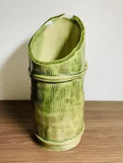 竹型 陶器 花瓶 花器 フラワーベースのサムネイル