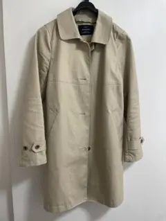 ベージュ トレンチコート　コットン100 グリーンレーベル　スプリングコート　春