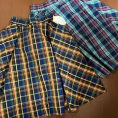 earth music&ecology 膝丈　チェック　スカート　2枚セット