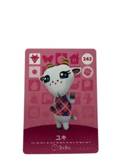 ユキ　あつ森　amiiboカード　242