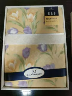 【未使用品】綿毛布　SHARON MINKY　ギフト　綿ブランケット　花柄