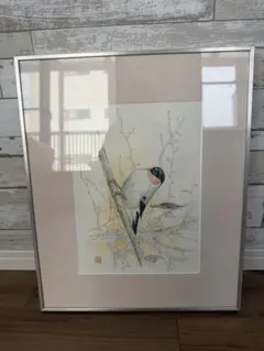 和紙 人形 羊の群れと富士山 立体アート 額装 アート 美術