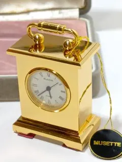 BULOVA　ブローバ　ミニチュア　置き時計　アンティーク　B0503　希少 BULOVA ブローバ ミニチュア 置き時計 アンティーク B0503 希少 - メルカリ