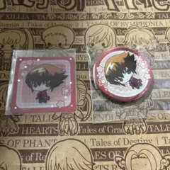 受注生産 プリロール 遊戯王GX 箔押しプラカード＆キラキラ缶バッジ 遊 