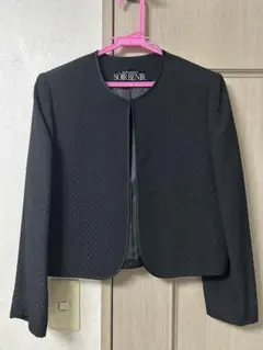 ノーカラージャケット 9号 黒