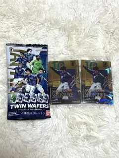 サッカー日本代表ツインウエハース スペシャルレアカード 中村俊輔選手2枚セット