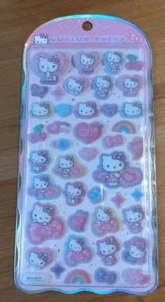 サンリオ　コットンパフィー　シール　ハローキティ　キティ