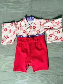 花柄着物スタイル セレモニースーツ 70-80cm