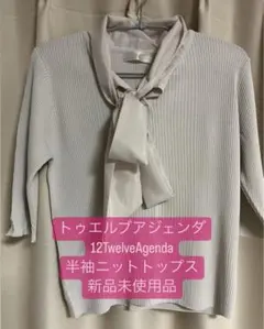 【新品未使用品】12TwelveAgenda 半袖ニットのサムネイル
