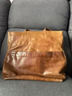 aniary ブラウン トートバッグ