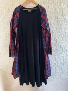 KAPITALキャピタル　岡山児島工場　総柄　ワンピース KAPITAL - 8ozデニム 3TONEギミックアートワンピース - BLUE NEON