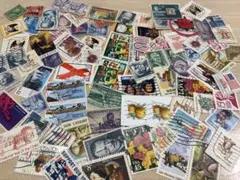 外国切手 アメリカ 使用済み 80枚以上 (No.4)