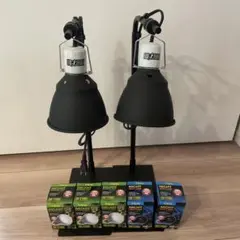 GEX エキゾテラ ライトドーム・スタンド14cm 2台セット（予備ライト付） GEX エキゾテラ ライトドーム・スタンド14cm 2台セット（予備ライト付