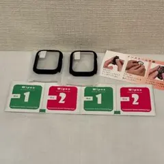 AppleWatch ケース シリーズ 8 7対応 45mm 2枚 ブラック