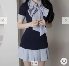 LIP SERVICEリボンシャツドッキングワンピース - メルカリ