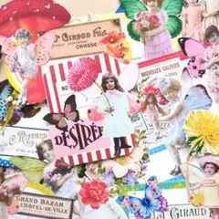 コラージュシート　☆フォトMフェアリーキッズ　人物　ジャーナル素材　紙もの