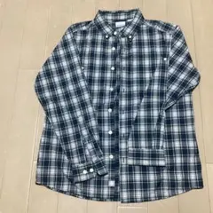 Colombia コロンビア グリーンネイビーとホワイトのチェック柄 薄手シャツ