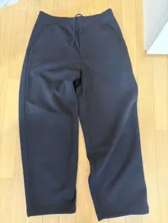 UNIQLO スウェットワイドパンツ　Lサイズ　ブラック　黒