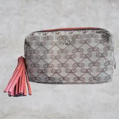 Anya Hindmarch ポーチ リボン 総柄 タッセル付きのサムネイル