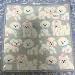 モフモフワンチャン FEILER フェイラー ラブラリー ハンカチ