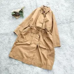 B2005【UNIQLOU】トレンチコート/ベージュ/シンプル/オーバーサイズ