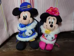 東京ディズニーシー　クリスマスウィッシュ2012 ミキミニ　ぬいぐるみストラップ