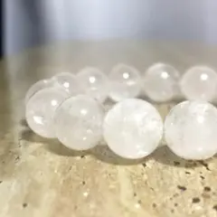 て*こ様 水晶 ✧ 浄化・調和・心を整える　粒15mm 内径20cm 重量74g