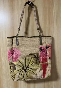 ジャマンピュエッシュ　ラフィアトートバッグ　美品‼️のサムネイル